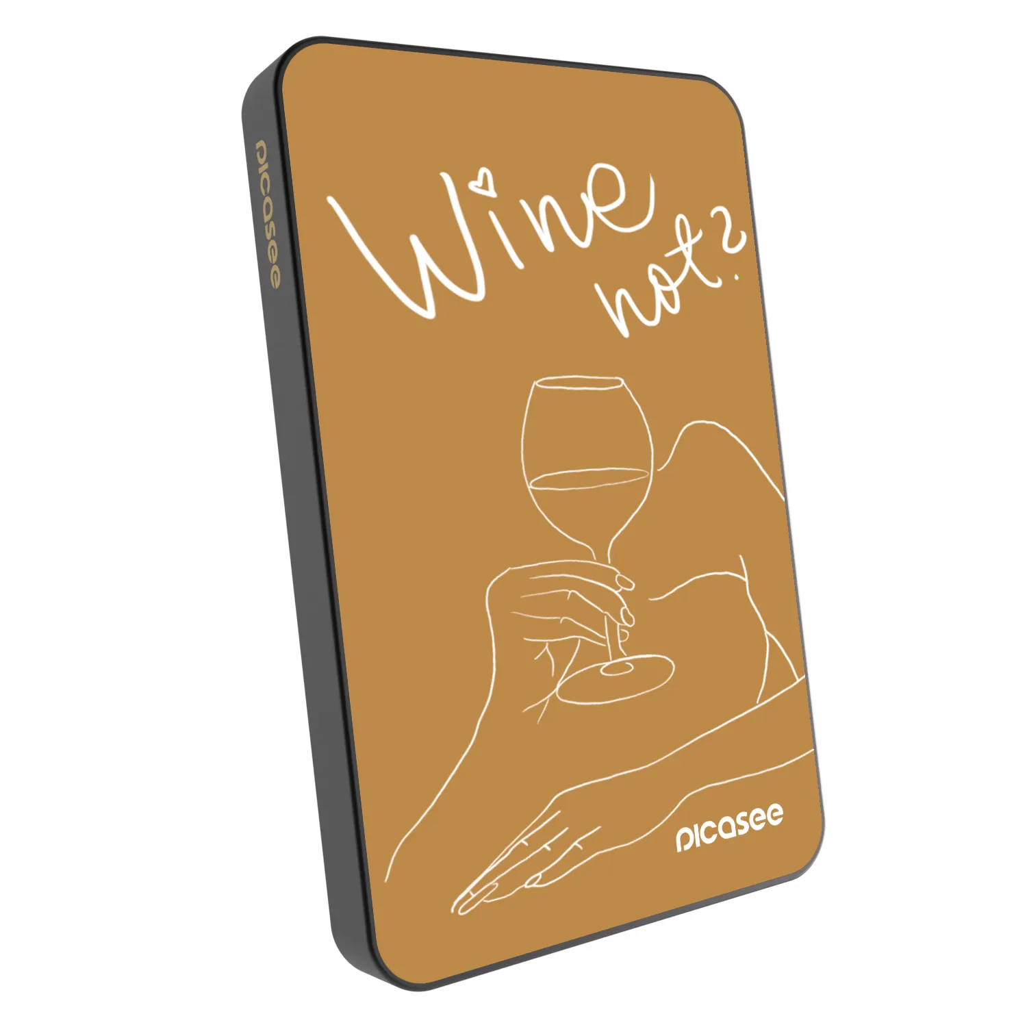 Picasee Powerbank cu MagSafe 5 000 mAh Gri - Wine not