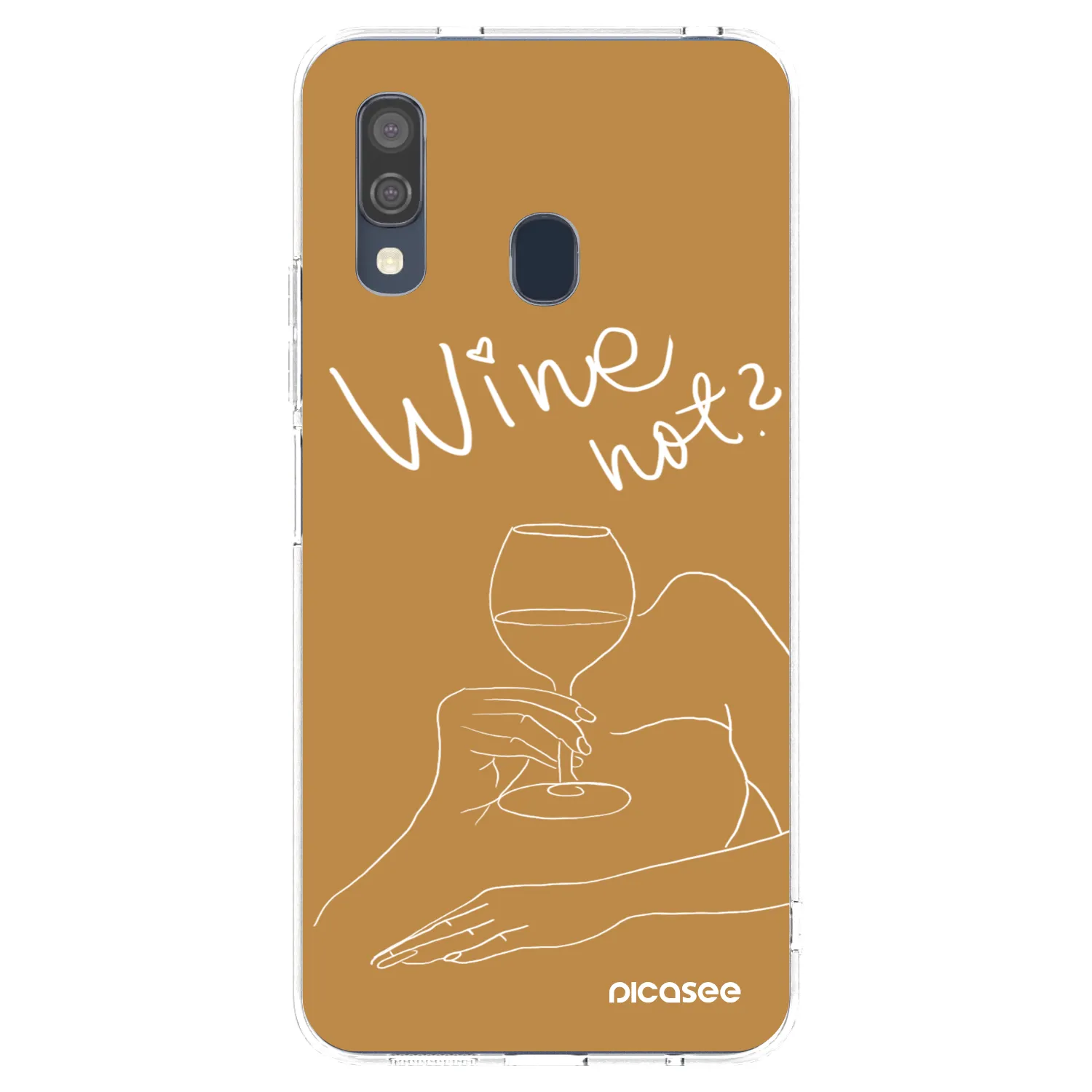 Picasee husă transparentă din silicon pentru Samsung Galaxy A40 A405F - Wine not