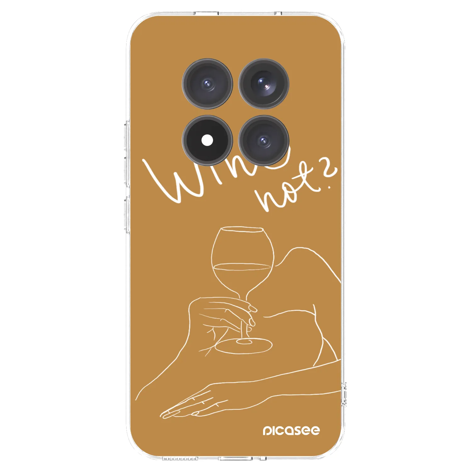 Picasee husă transparentă din silicon pentru Xiaomi Redmi Note 15 Pro+ - Wine not