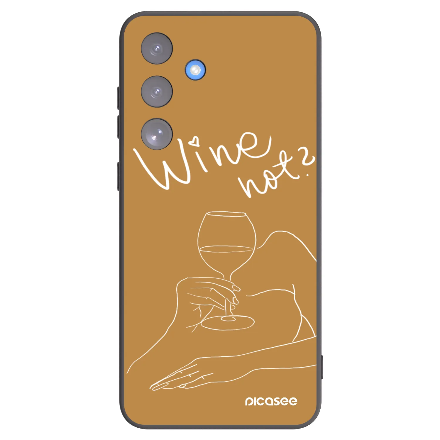 Picasee husă neagră din silicon pentru Samsung Galaxy S25 FE 5G - Wine not
