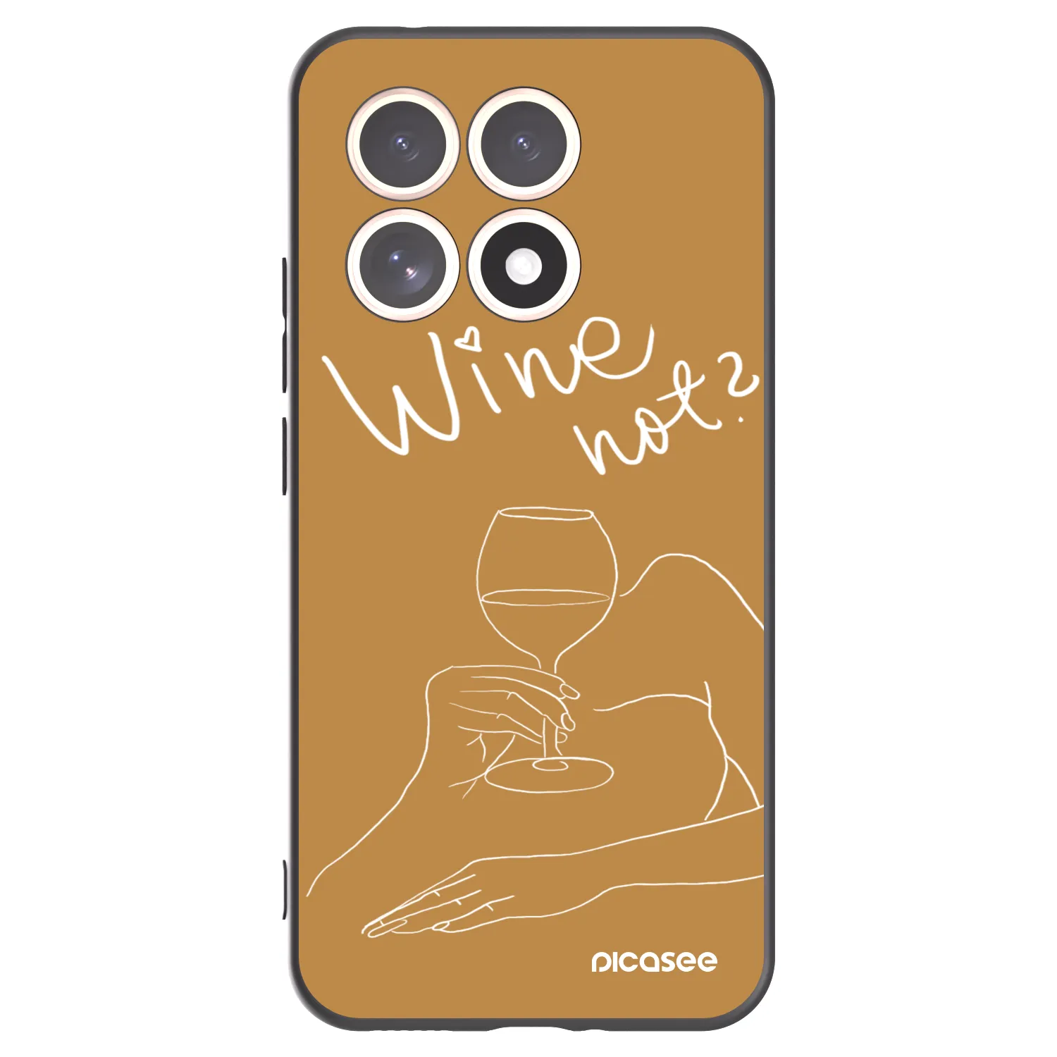 Picasee husă neagră din silicon pentru Xiaomi 15T - Wine not