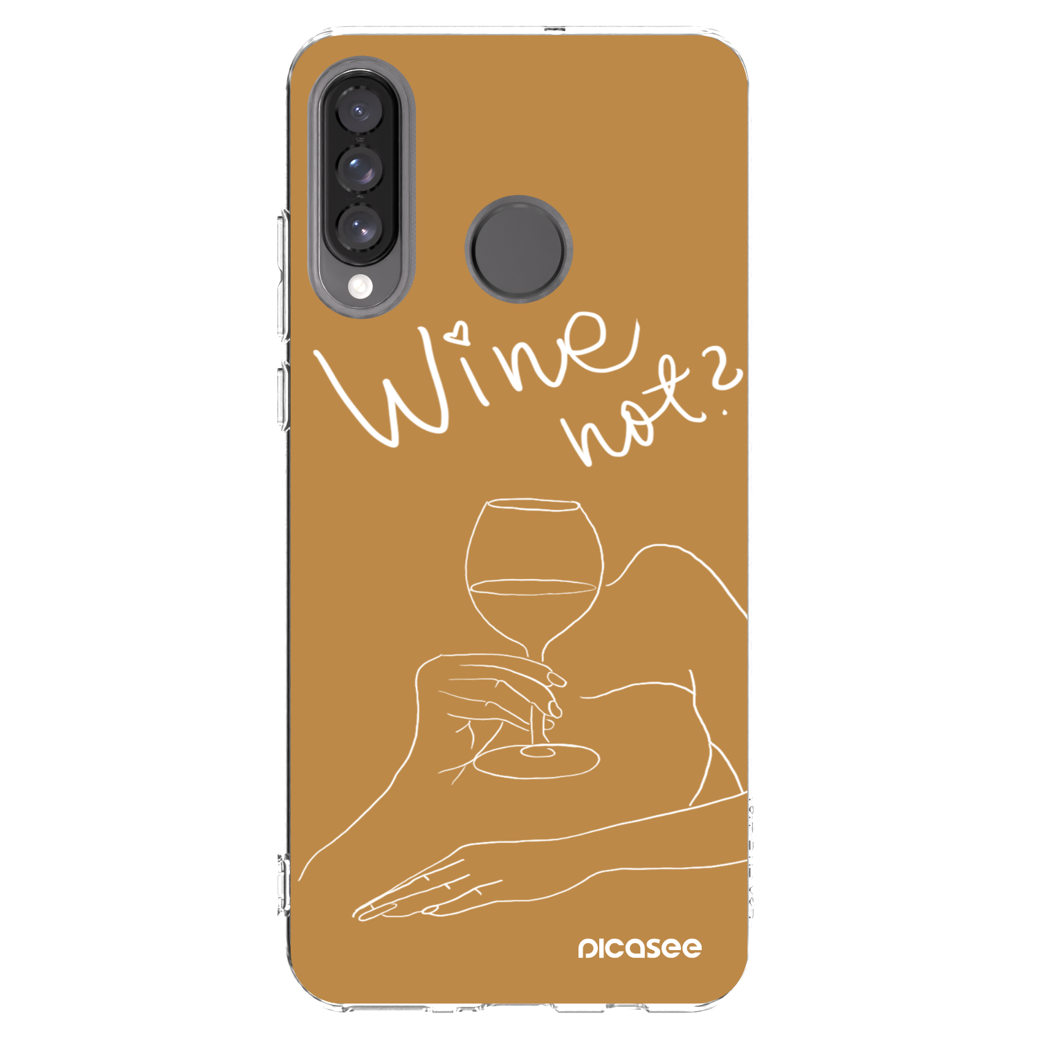 Picasee husă transparentă din silicon pentru Huawei P30 Lite - Wine not