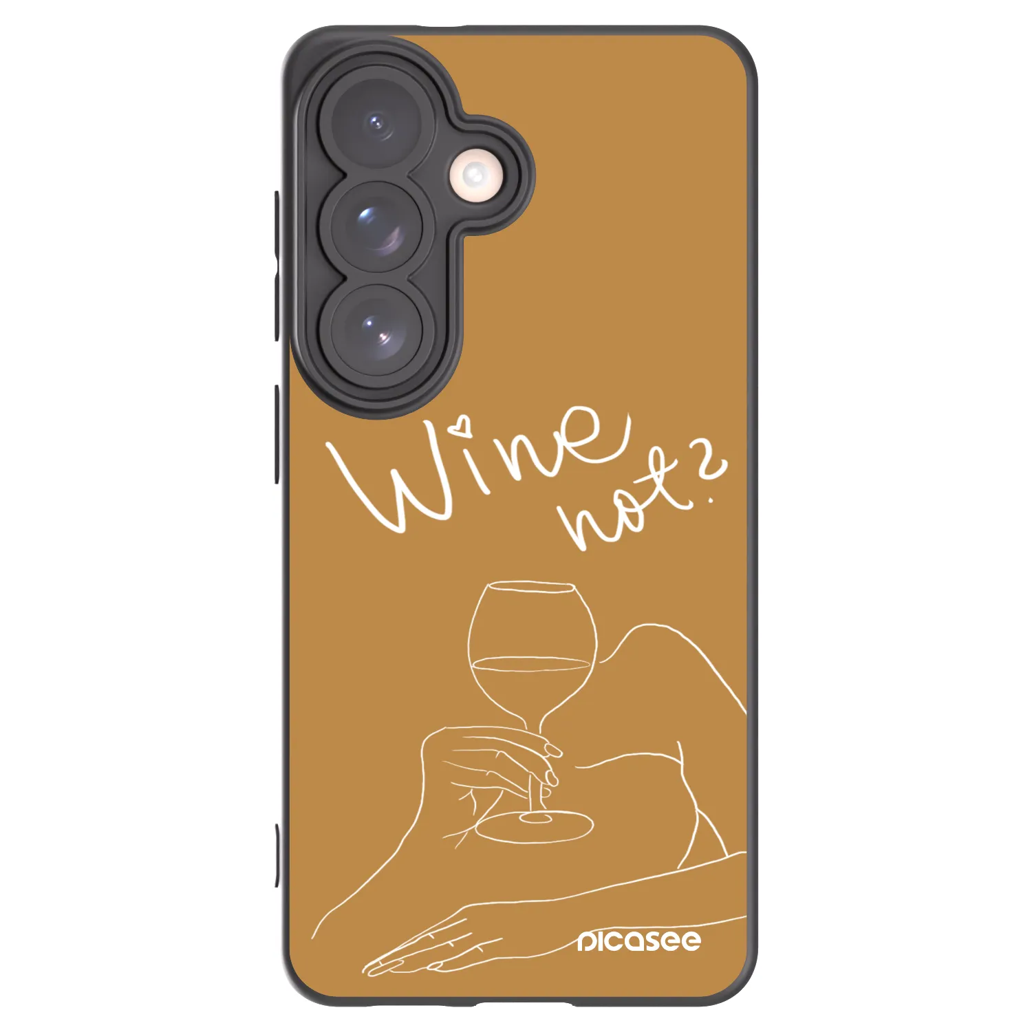 Picasee husă neagră din silicon pentru Samsung Galaxy S26 - Wine not
