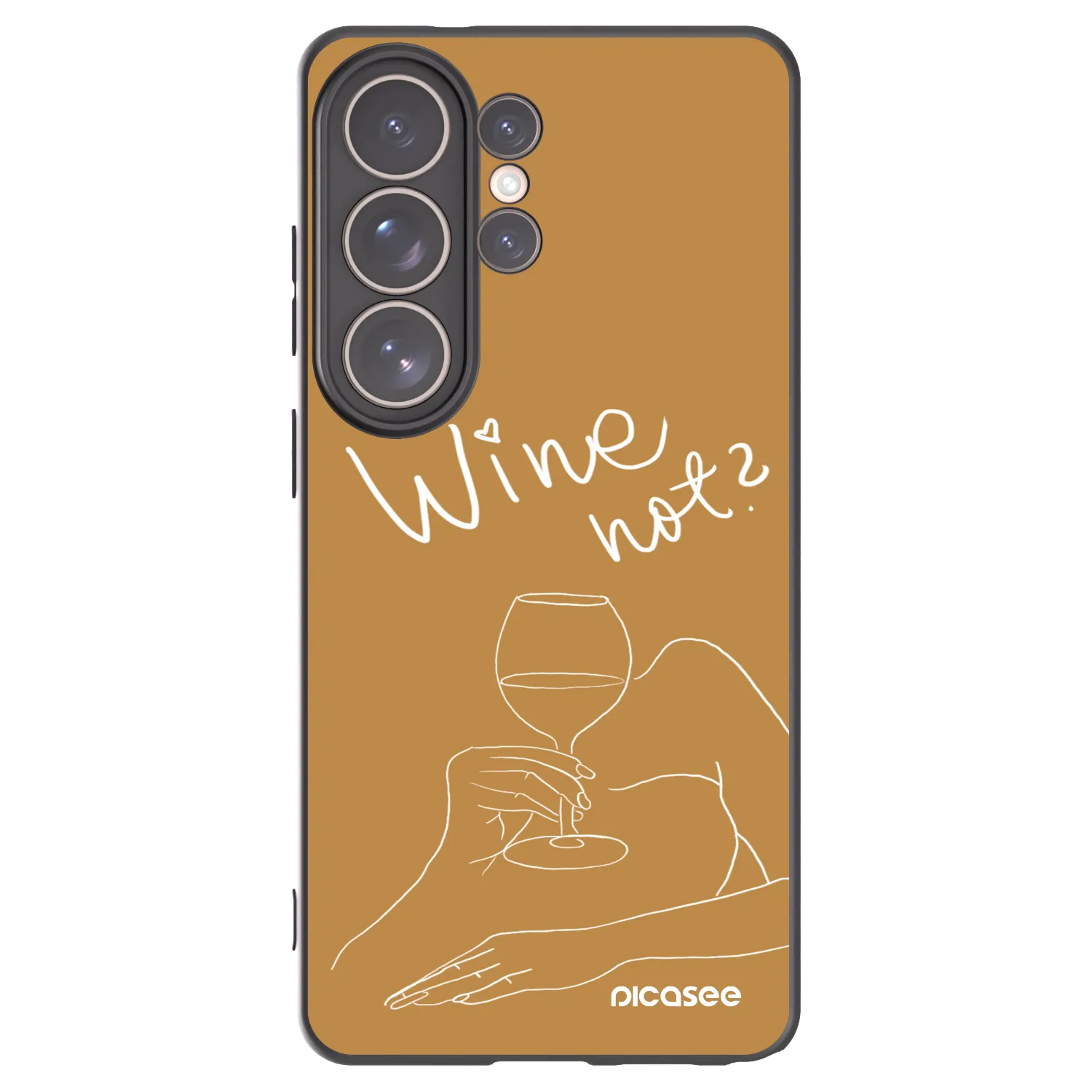 Picasee husă neagră din silicon pentru Samsung Galaxy S26 Ultra - Wine not