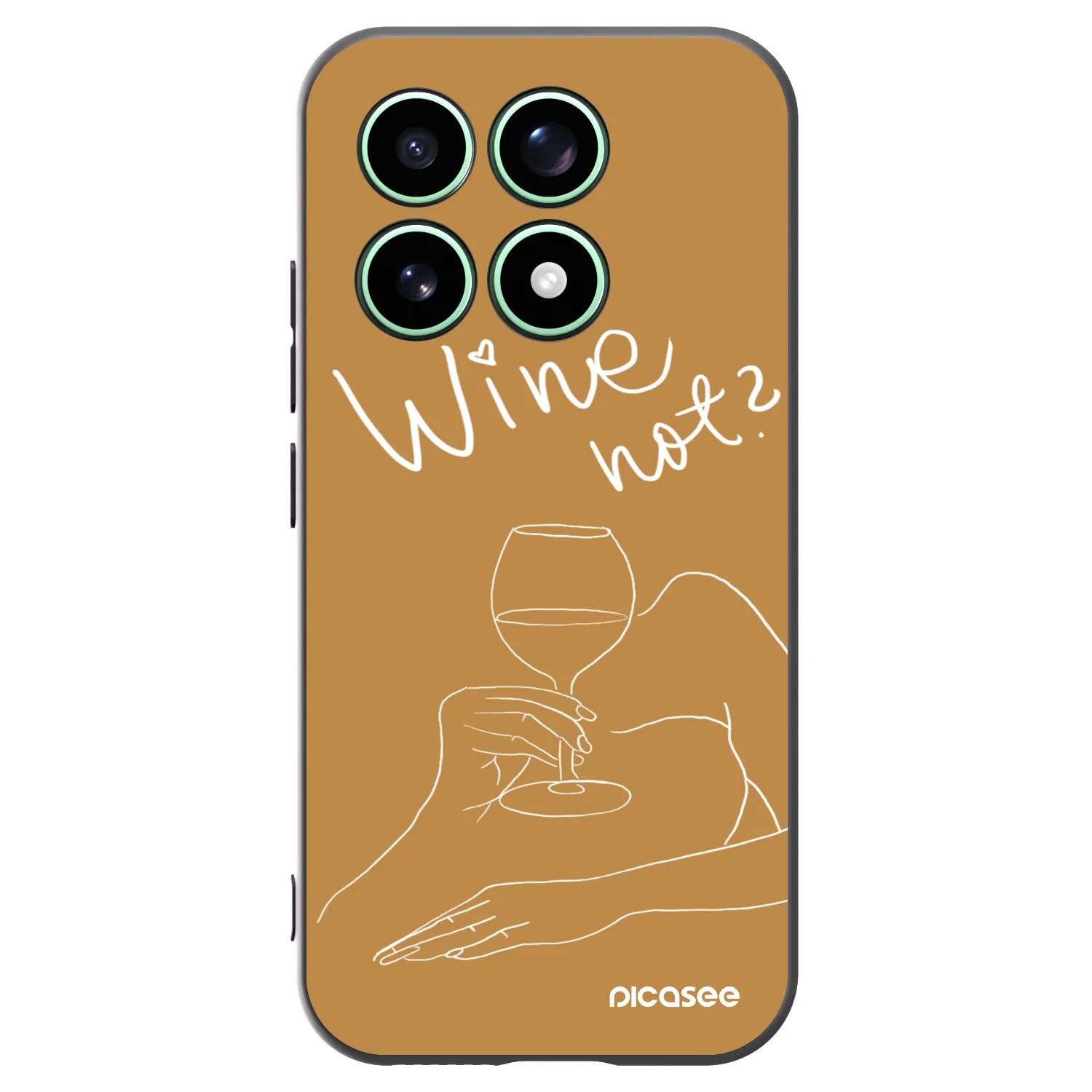 Picasee husă neagră din silicon pentru Xiaomi 17 - Wine not