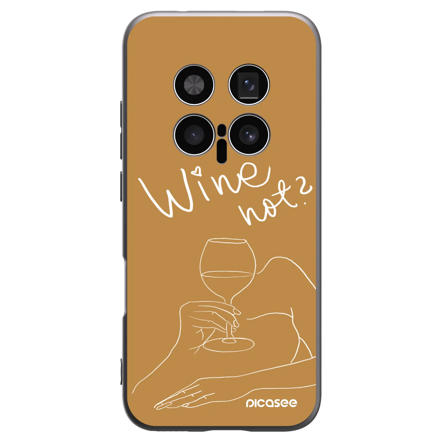 Picasee husă neagră din silicon pentru Honor Magic8 Pro 5G - Wine not