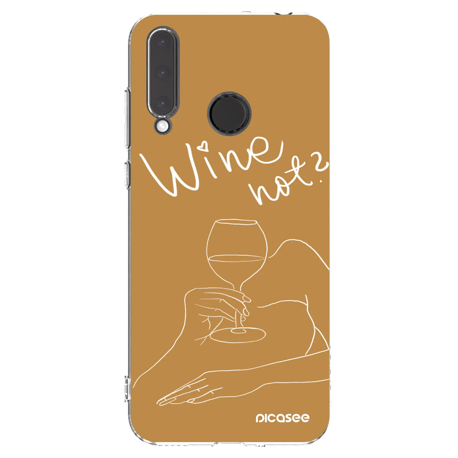 Picasee husă transparentă din silicon pentru Honor 20 Lite - Wine not