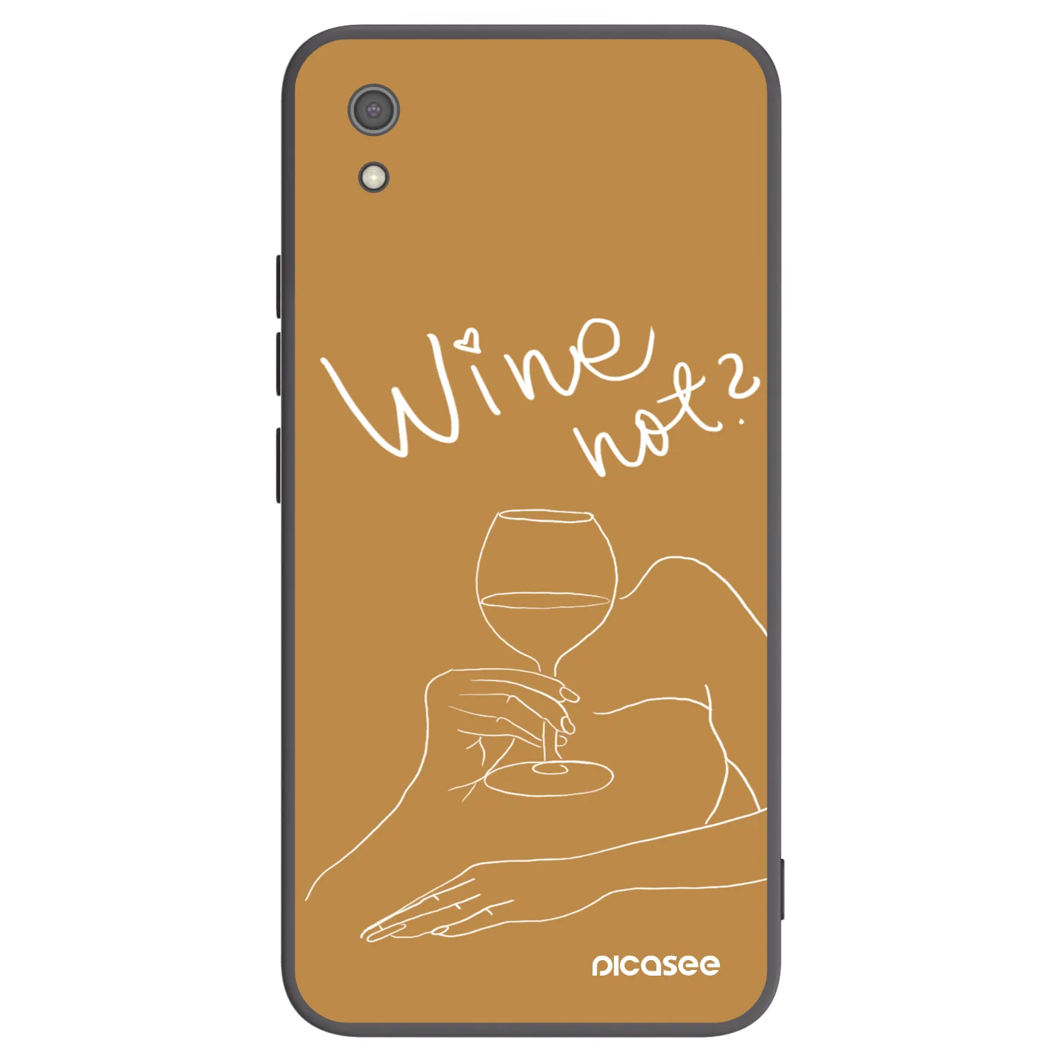 Picasee husă neagră din silicon pentru Xiaomi Redmi 7A - Wine not