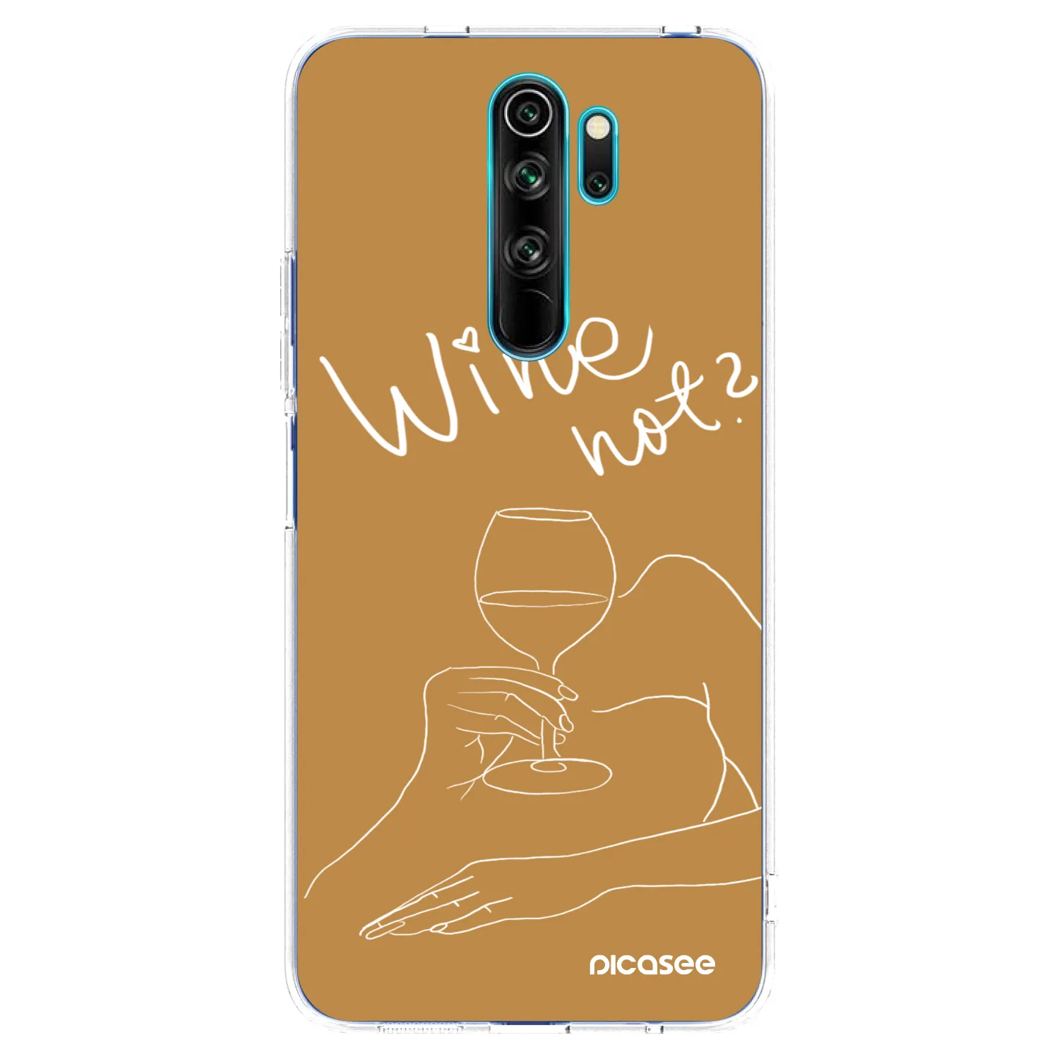 Picasee husă transparentă din silicon pentru Xiaomi Redmi Note 8 Pro - Wine not