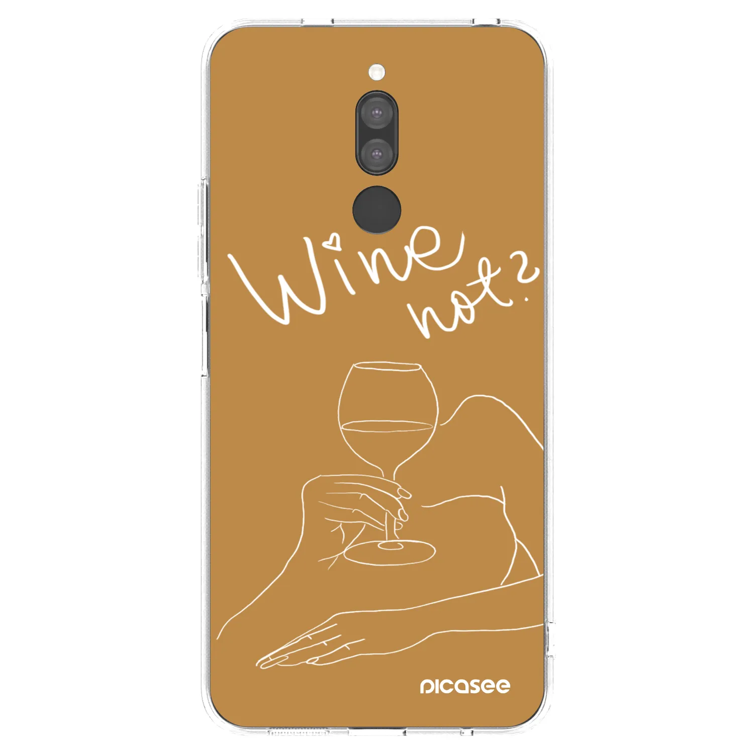 Picasee husă transparentă din silicon pentru Xiaomi Redmi 8 - Wine not