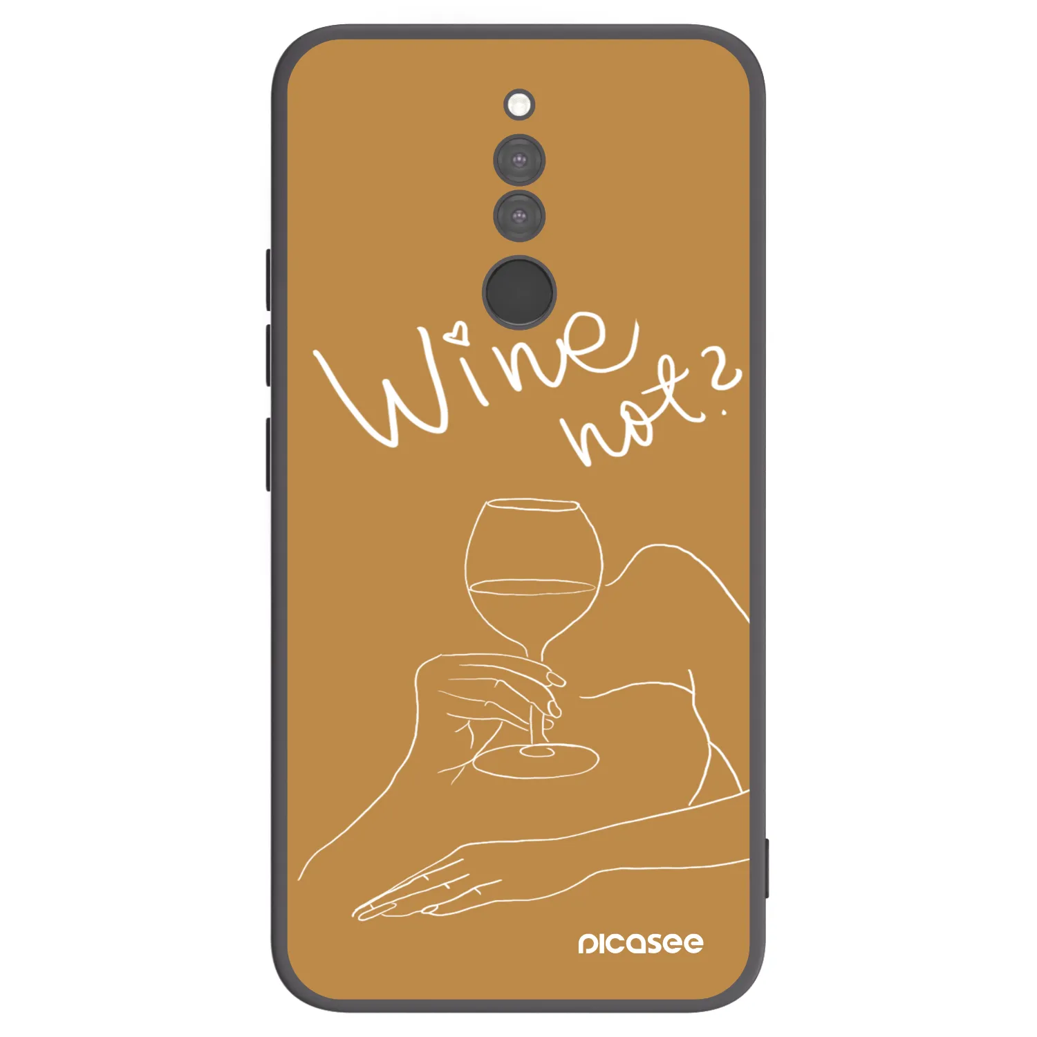 Picasee husă neagră din silicon pentru Xiaomi Redmi 8 - Wine not