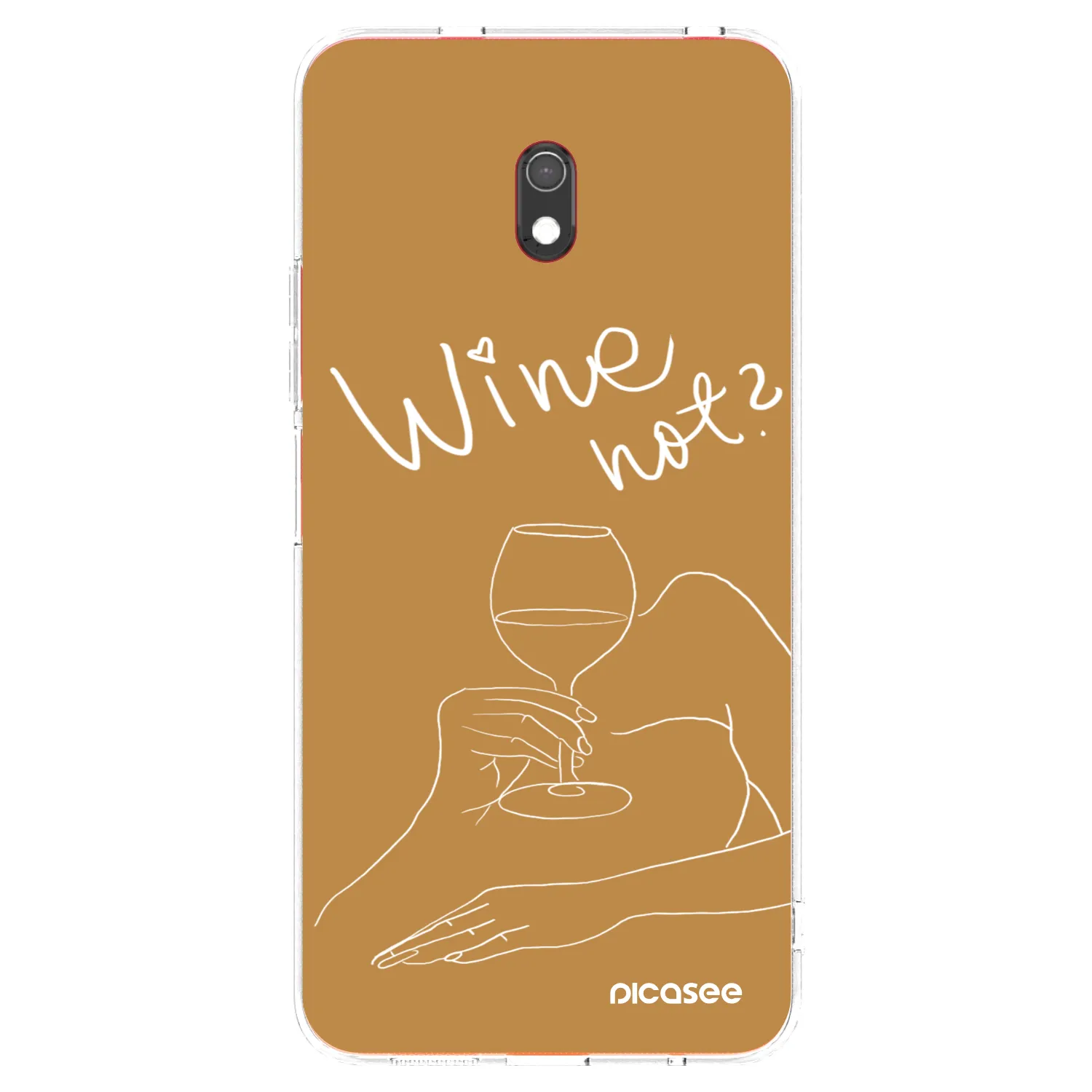 Picasee husă transparentă din silicon pentru Xiaomi Redmi 8A - Wine not