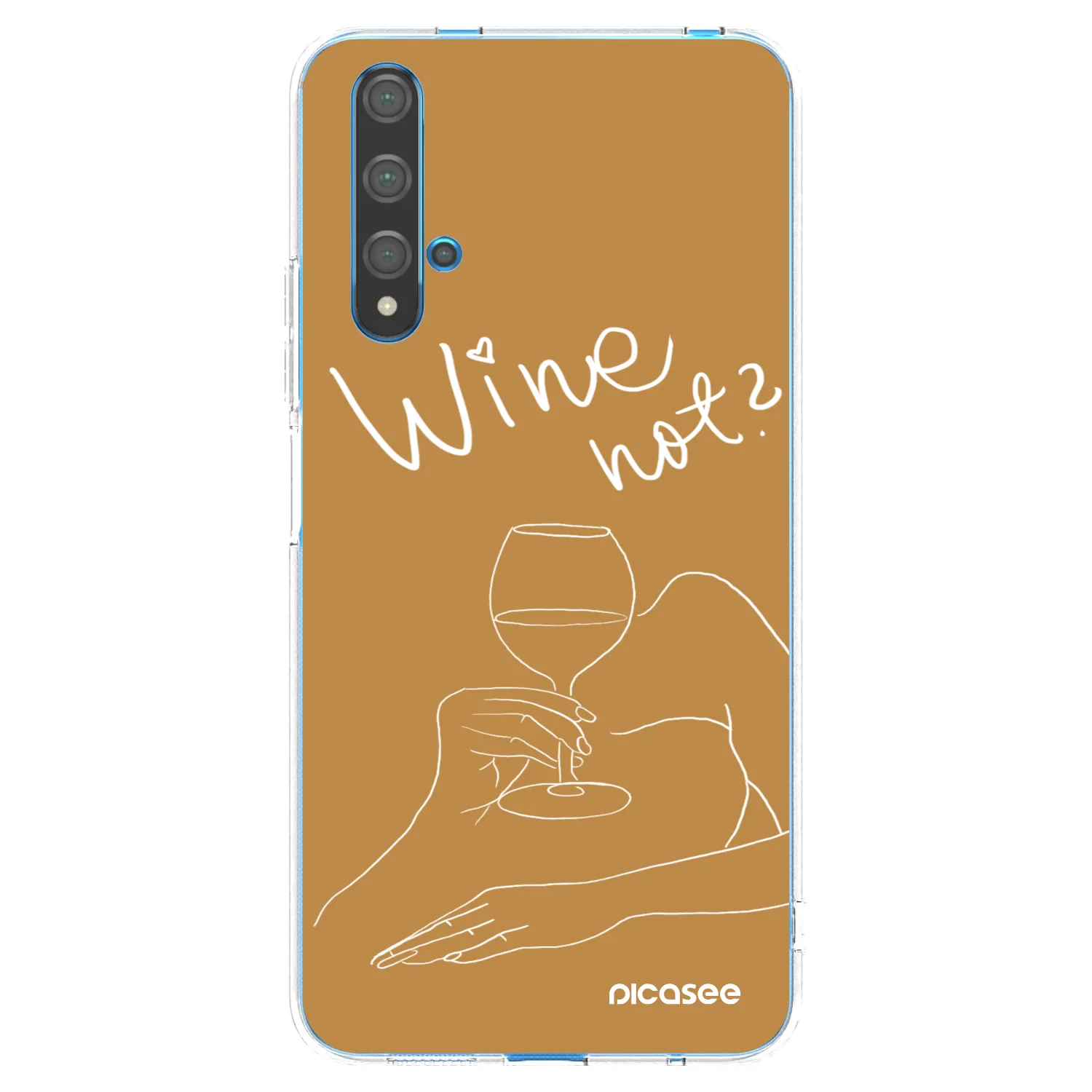 Picasee husă transparentă din silicon pentru Huawei Nova 5T - Wine not