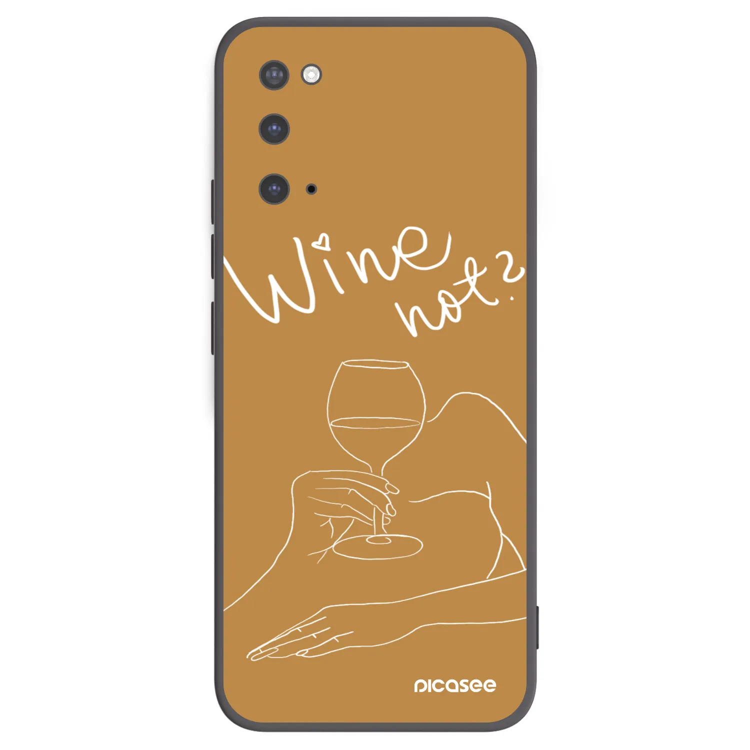 Picasee husă neagră din silicon pentru Samsung Galaxy S20 G980F - Wine not