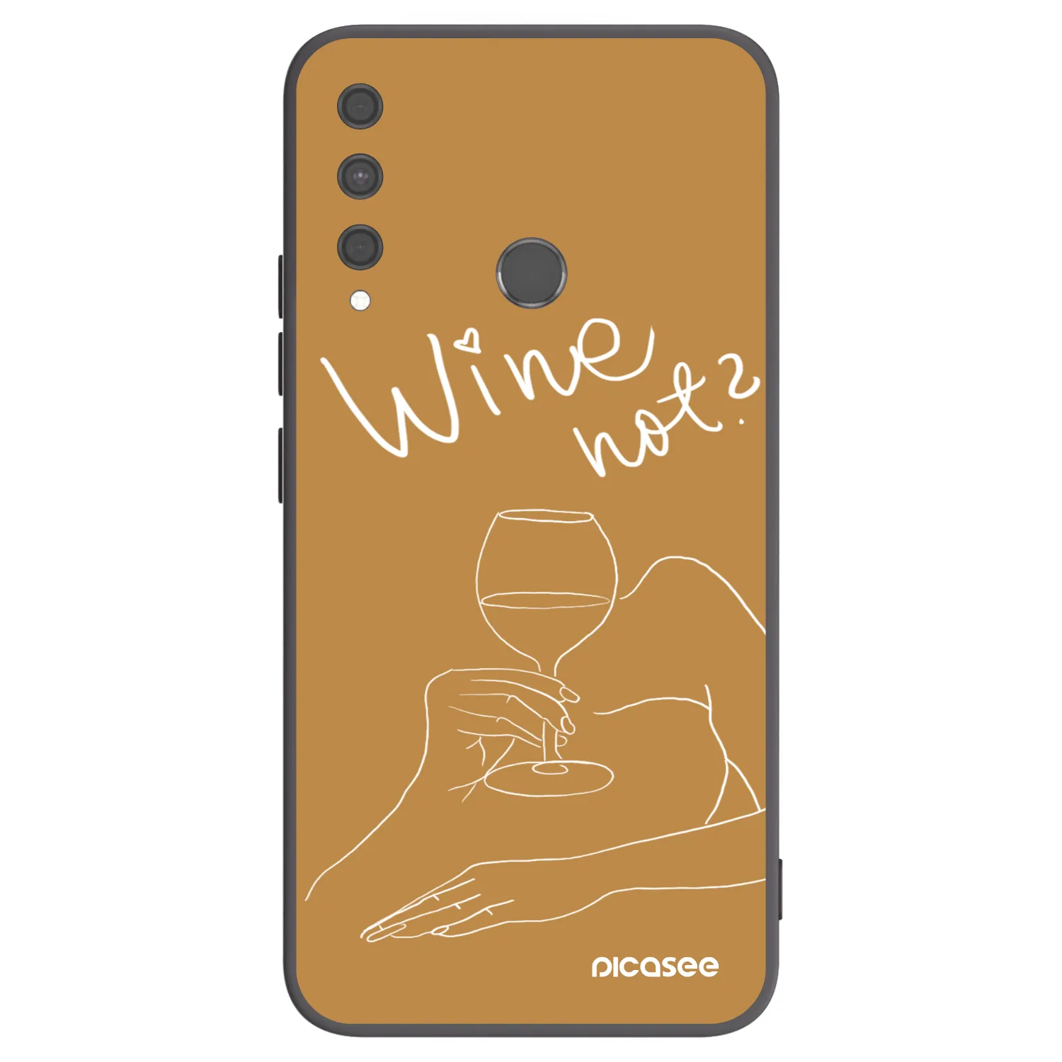 Picasee husă neagră din silicon pentru Huawei P40 Lite E - Wine not