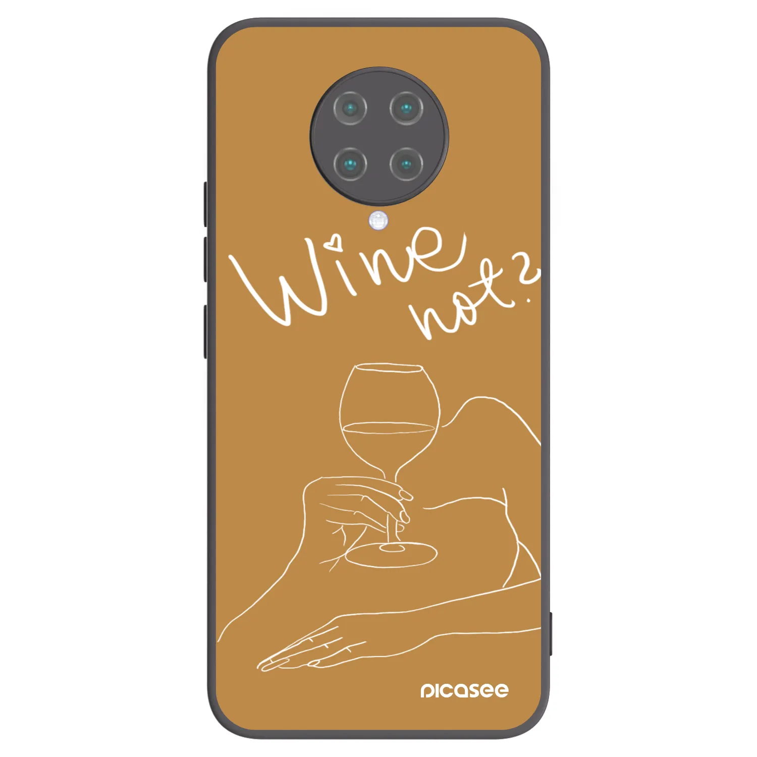 Picasee husă neagră din silicon pentru Xiaomi Poco F2 Pro - Wine not