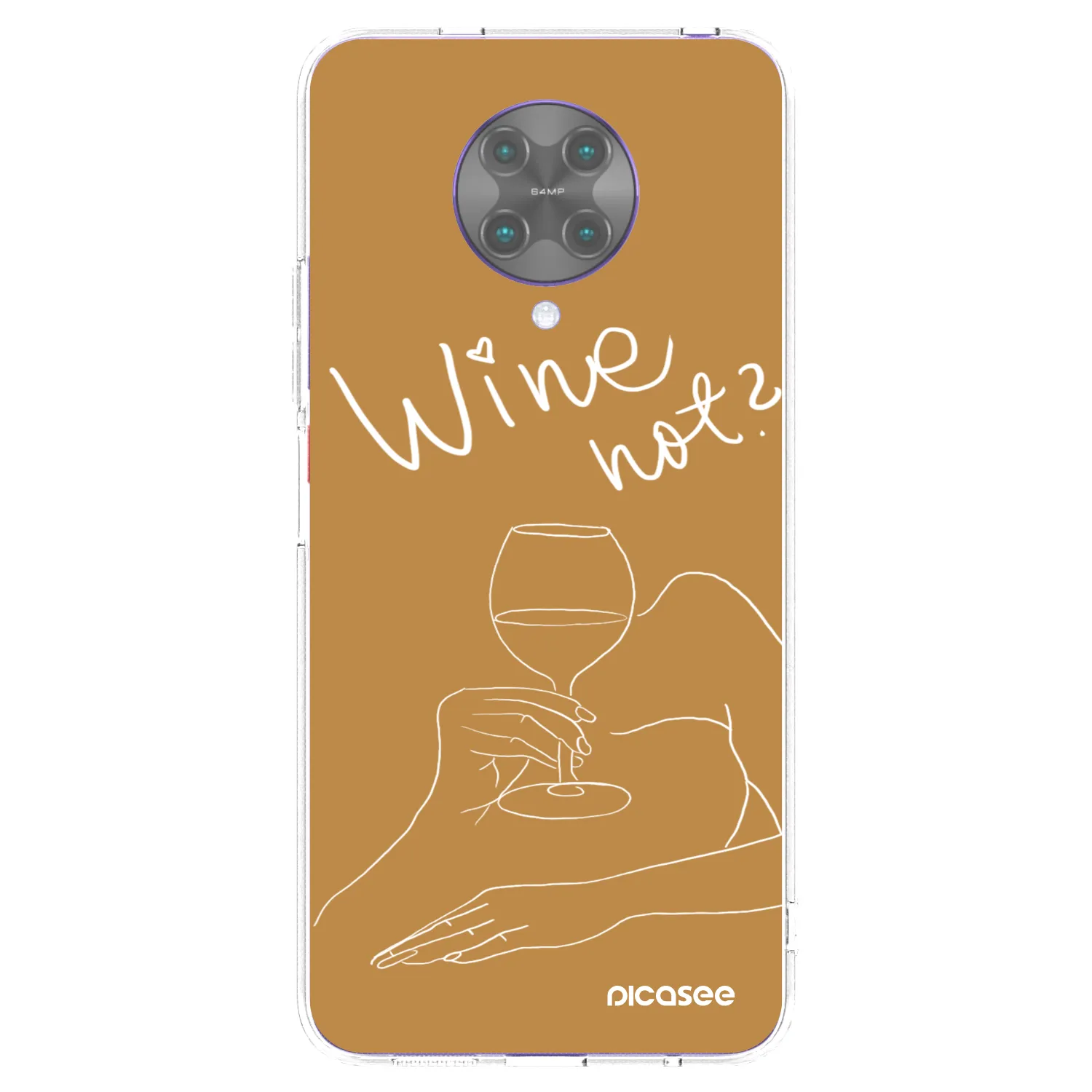 Picasee husă transparentă din silicon pentru Xiaomi Poco F2 Pro - Wine not
