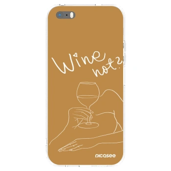 Picasee husă transparentă din silicon pentru Apple iPhone 5/5S/SE - Wine not