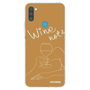 Picasee husă transparentă din silicon pentru Samsung Galaxy M11 - Wine not