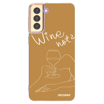 Picasee husă transparentă din silicon pentru Samsung Galaxy S21+ 5G G996F - Wine not