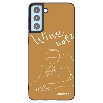 Picasee husă neagră din silicon pentru Samsung Galaxy S21+ 5G G996F - Wine not