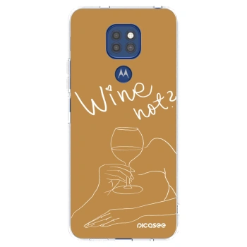 Picasee husă transparentă din silicon pentru Motorola Moto G9 Play - Wine not