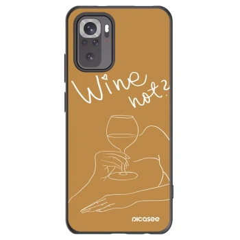 Picasee husă neagră din silicon pentru Xiaomi Redmi Note 10 - Wine not