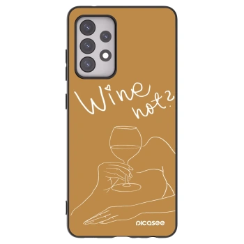 Picasee husă neagră din silicon pentru Samsung Galaxy A52 5G A525F - Wine not