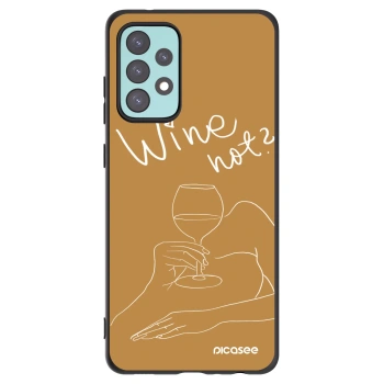 Picasee husă neagră din silicon pentru Samsung Galaxy A72 A725F - Wine not