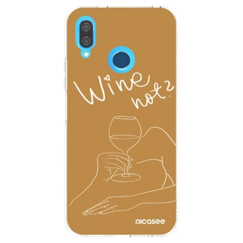 Picasee husă transparentă din silicon pentru Huawei P20 Lite - Wine not