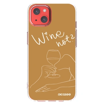 Picasee husă transparentă din silicon pentru Apple iPhone 13 - Wine not