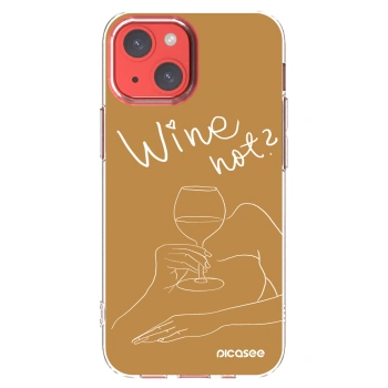 Picasee husă transparentă din silicon pentru Apple iPhone 13 mini - Wine not