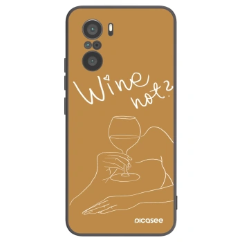 Picasee husă neagră din silicon pentru Xiaomi Poco F3 - Wine not