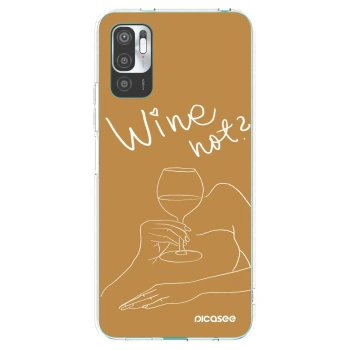 Picasee husă transparentă din silicon pentru Xiaomi Redmi Note 10 5G - Wine not