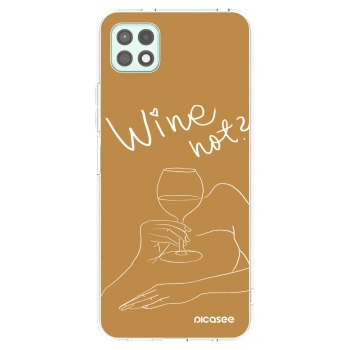 Picasee husă transparentă din silicon pentru Samsung Galaxy A22 A226B 5G - Wine not