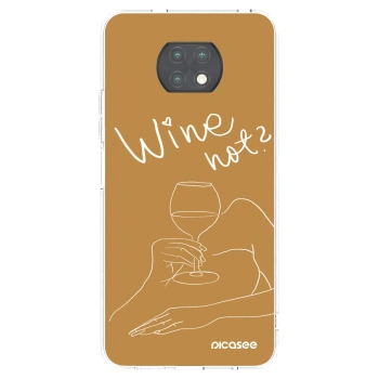 Picasee husă transparentă din silicon pentru Xiaomi Redmi Note 9T - Wine not