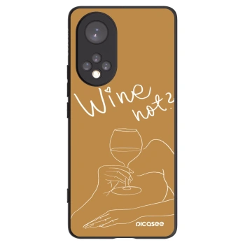 Picasee husă neagră din silicon pentru Honor 50 5G - Wine not
