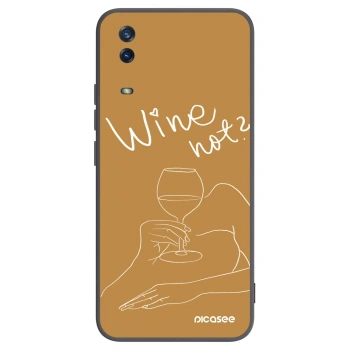 Picasee husă neagră din silicon pentru Vivo Y11s - Wine not