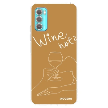 Picasee husă transparentă din silicon pentru Motorola Moto G60 - Wine not