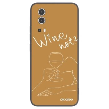 Picasee husă neagră din silicon pentru Vivo Y72 5G - Wine not