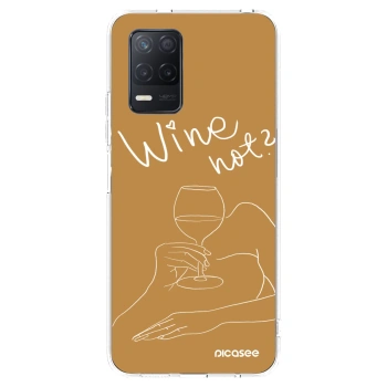 Picasee husă transparentă din silicon pentru Realme 8 5G - Wine not