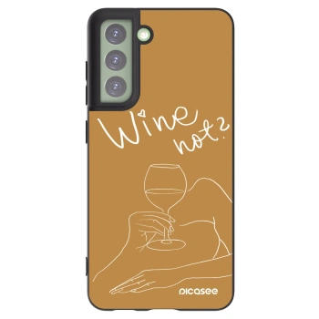 Picasee husă neagră din silicon pentru Samsung Galaxy S21 FE 5G - Wine not