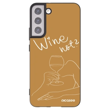 Picasee husă neagră din silicon pentru Samsung Galaxy S22+ 5G - Wine not