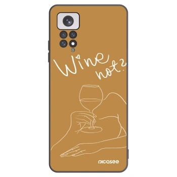 Picasee husă neagră din silicon pentru Xiaomi Redmi Note 11 - Wine not