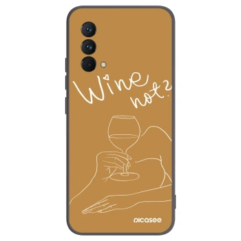 Picasee husă neagră din silicon pentru Realme GT Master Edition 5G - Wine not