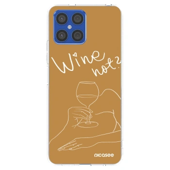 Picasee husă transparentă din silicon pentru Honor X8 4G - Wine not