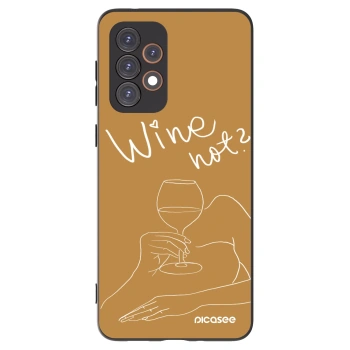 Picasee husă neagră din silicon pentru Samsung Galaxy A33 5G A336 - Wine not