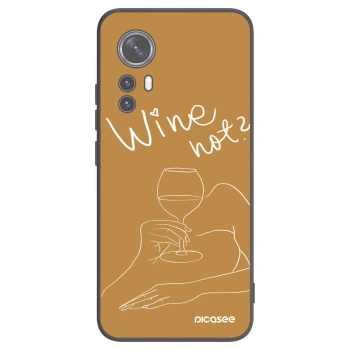 Picasee husă neagră din silicon pentru Xiaomi 12X - Wine not
