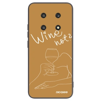 Picasee husă neagră din silicon pentru Honor Magic4 Lite 5G - Wine not
