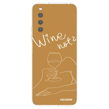 Picasee husă transparentă din silicon pentru Sony Xperia 10 IV 5G - Wine not